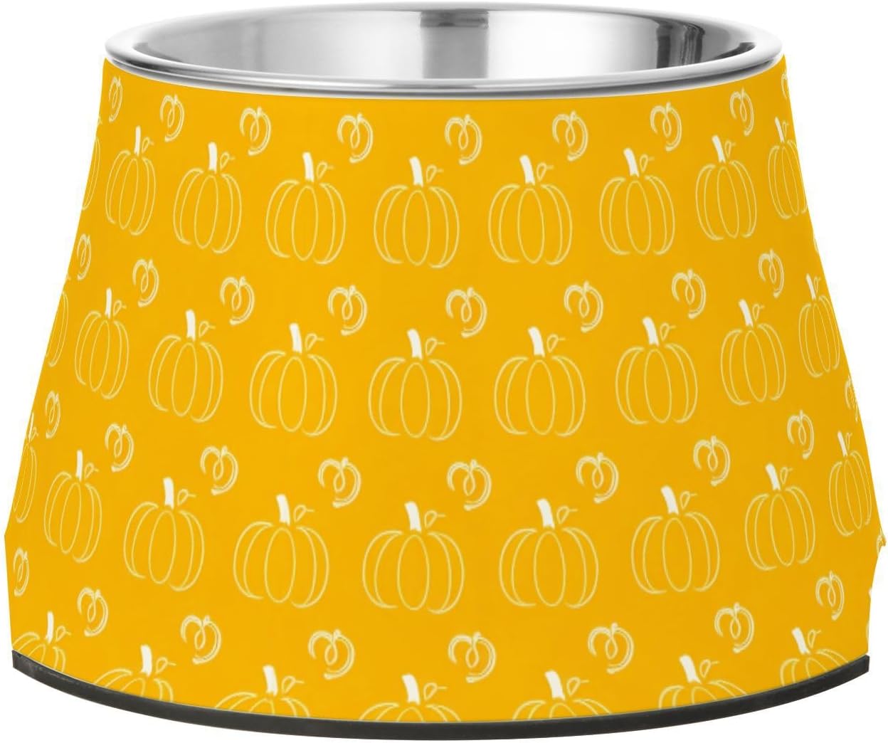 Autumn Fall Pumpkin Thanksgiving Pet Bowl Elevated Dog Bowls with Stainless Steel, Raised Dog Bowl for Comfortable Feeding and Easy Cleaning, for Pets.23301010