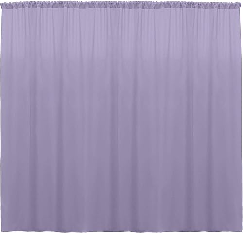 Miniatura 12 de New Creations Fabric & Foam Inc, cortinas de popelina de poliéster, panel de cortina, divisor de habitación (negro, 2 paneles de 5 pies de ancho x 9