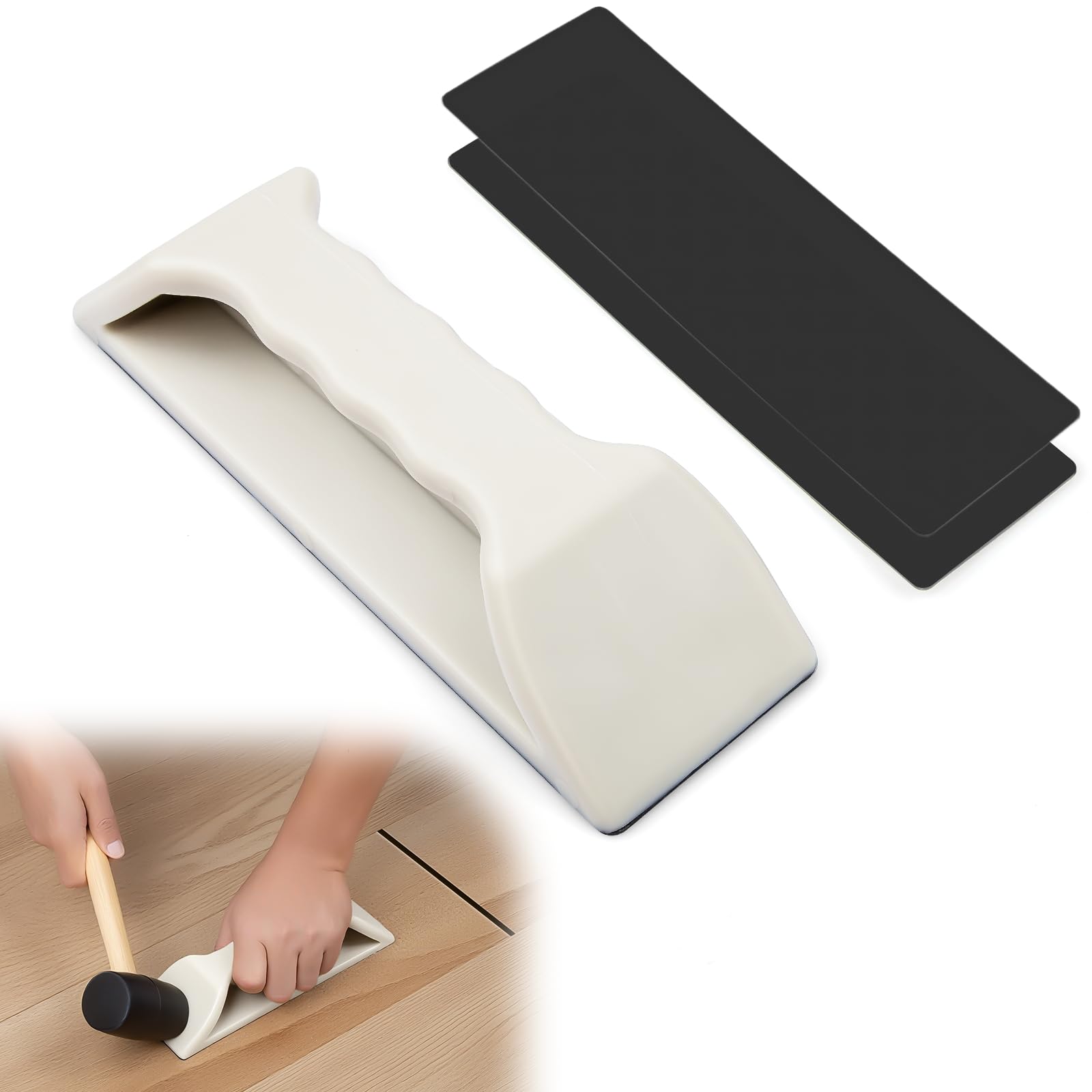 Floor Gap Fixer Tool, Violetfox Heavy-Duty Plank Grabber Laminate Flooring Tools Wood Floor Repair LVP Installation Kit (New Version)