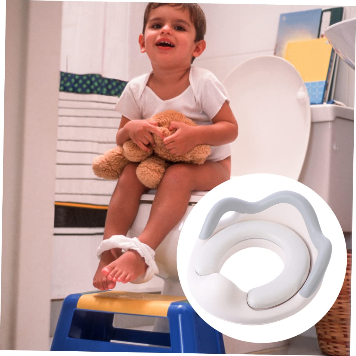 BESTonZON 1pieza Asiento De Inodoro Protector Antisalpicaduras Reductor De Wc Potty Training y Cómodo Para Entrenamiento Casa