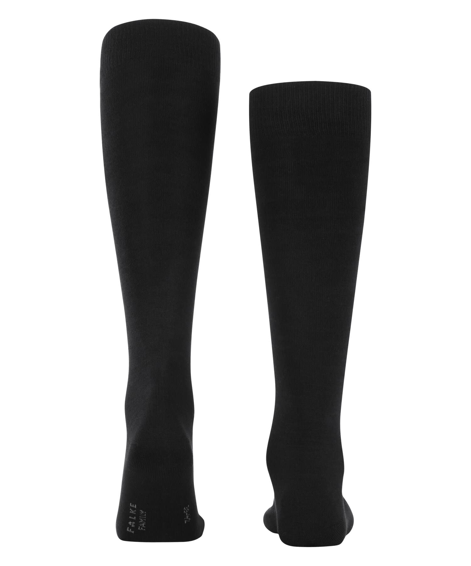 FALKE Mężczyźni Podkolanówki Family M Kh bawełna długie jednokolorowe 1 Para, Czarny Black 3000, 43-46