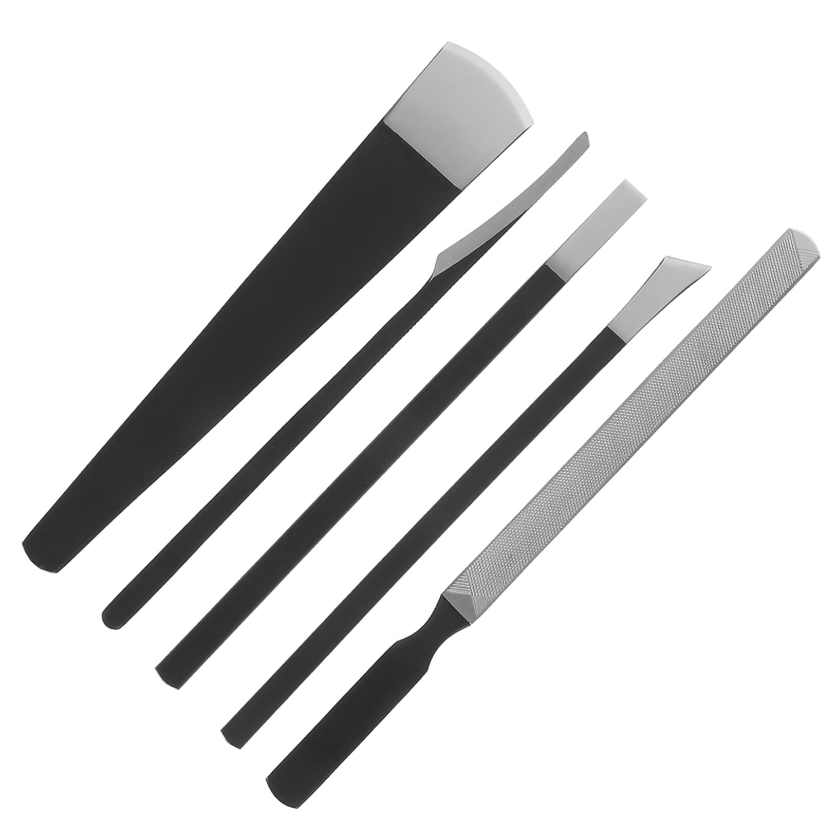 TOVINANNA 1Set Stainless Steel Tool Foot Scraper Kit for Men Women with Portable Storage Bag Dead Skin Remover Foot Exfoliator for Soft Feet Care