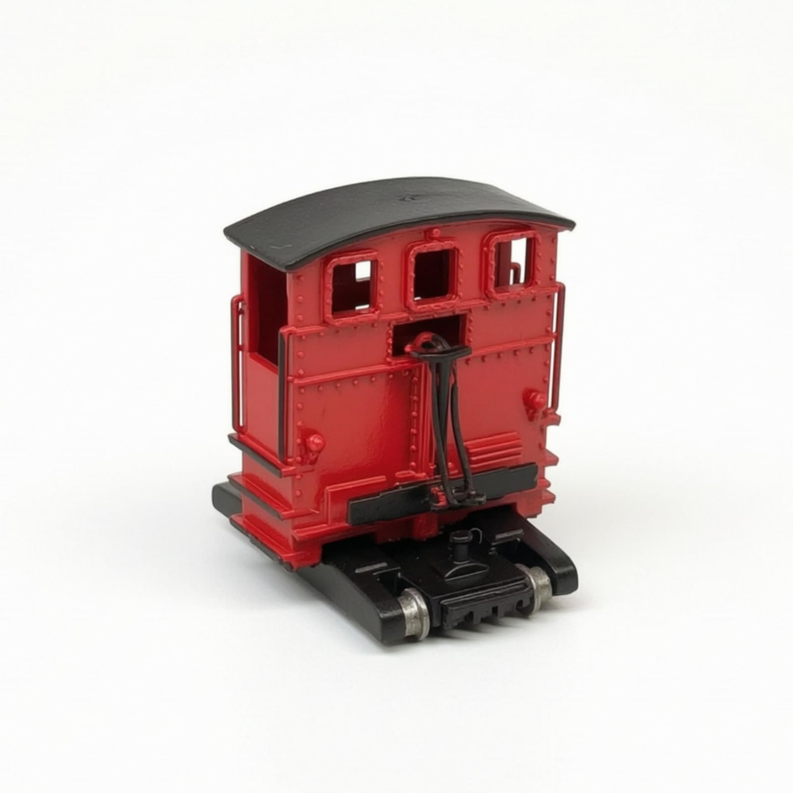 Locomotive Miniature Manœuvre Compact Modèle Réduit Locomotive Industriel Train Miniature Collection pour Modélistes Ferroviaires, Rouge