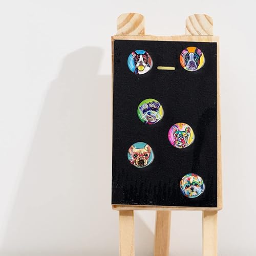 Miniatura 130 de 12 imanes de cristal para nevera, decoración de imanes de nevera de pájaro para manualidades, imanes de nevera fuertes para cocina, escuela