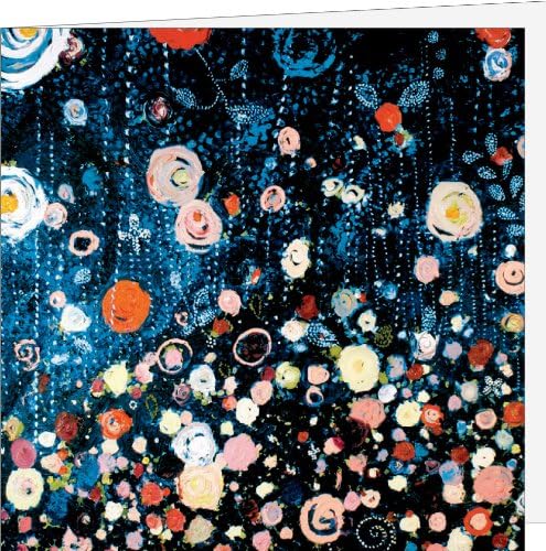 Raining Flowers Folding Card with Envelope, Pack of 10