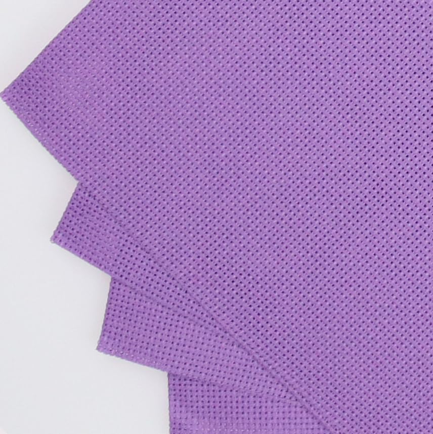 Image of KCS 4 /6 pc of 12 inch x 18 inch(30cmx45cm) 18CT Counted Cotton Aida Cloth Cross Stitch Fabric (4 pc, Lavender)