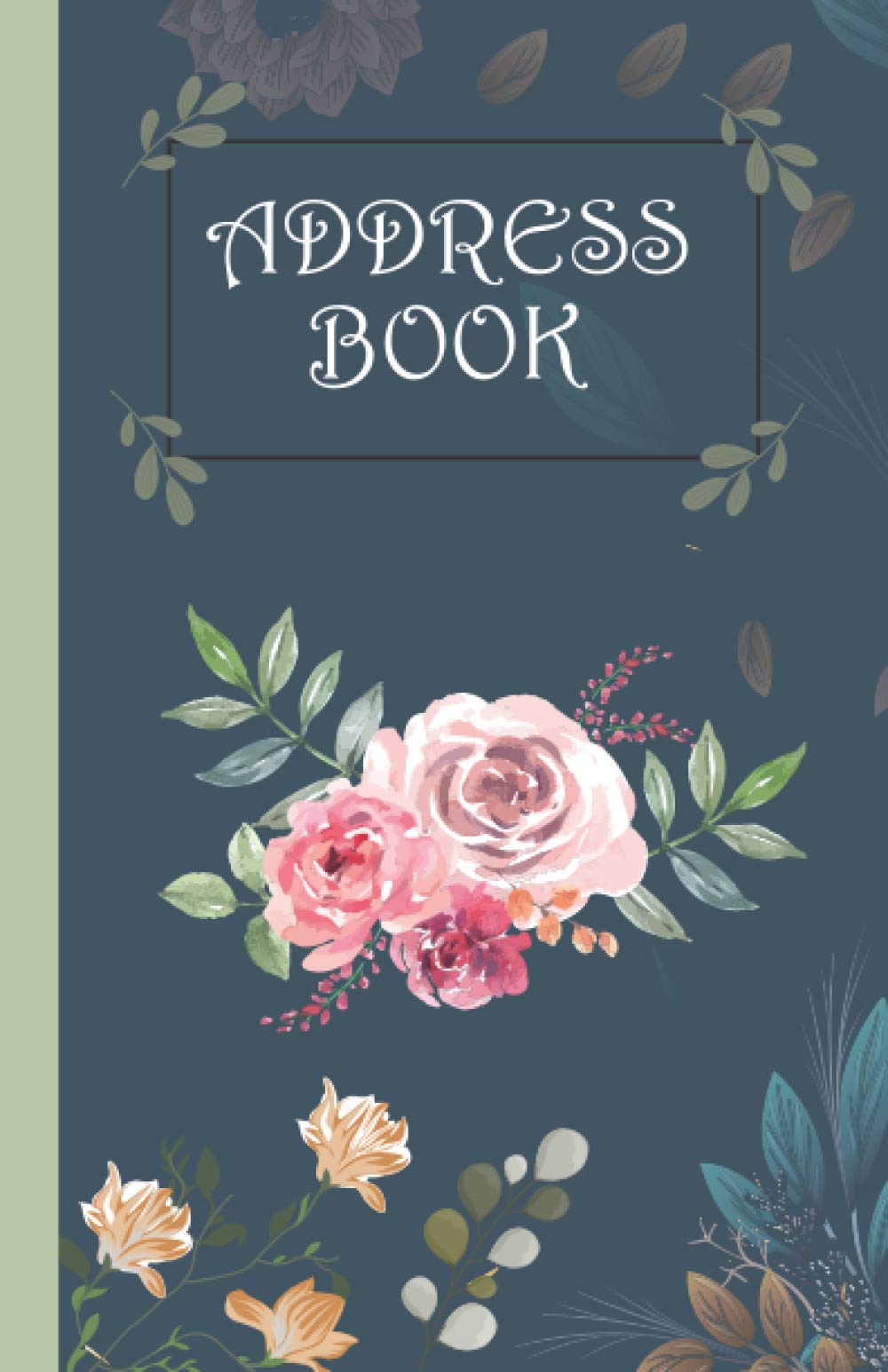 Address Book: Pretty Floral Vintage Design Address Book With 400+ Entries, Large Address Book with Alphabetical tab ( organizer telephone)