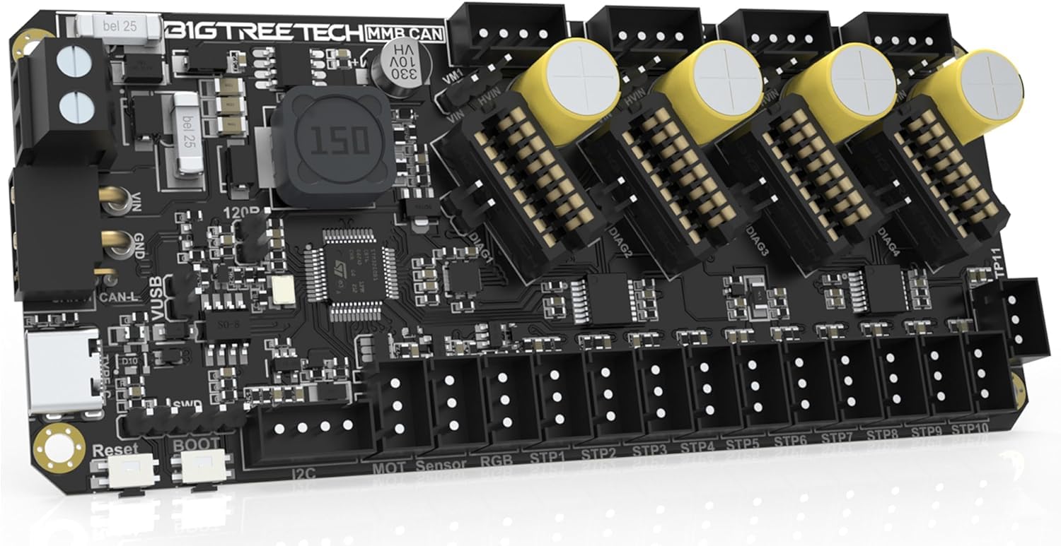 BIGTREETECH MMB Can V1.0 Board for Voron ERCF System, Control Board for Enraged Rabbit Carrot Feeder Support Multi-Material Feeding, for Voron 2.4 and Klipper 3D Printers DIY