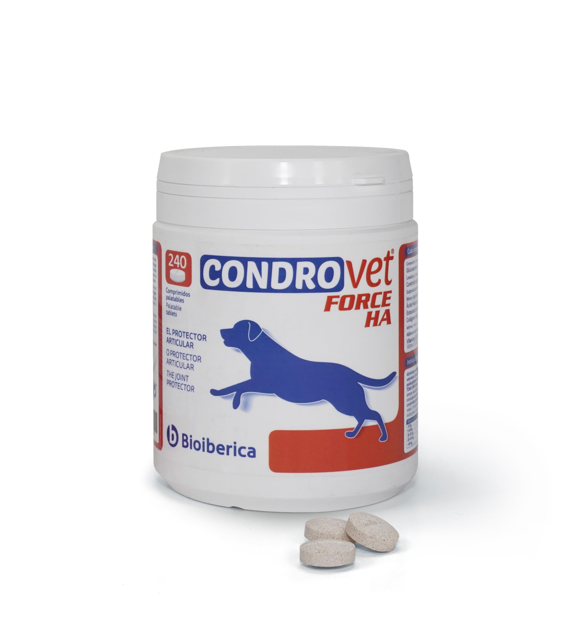 Bioiberica Condrovet Force Ha - Protector para Articulaciones, 240 Comprimidos