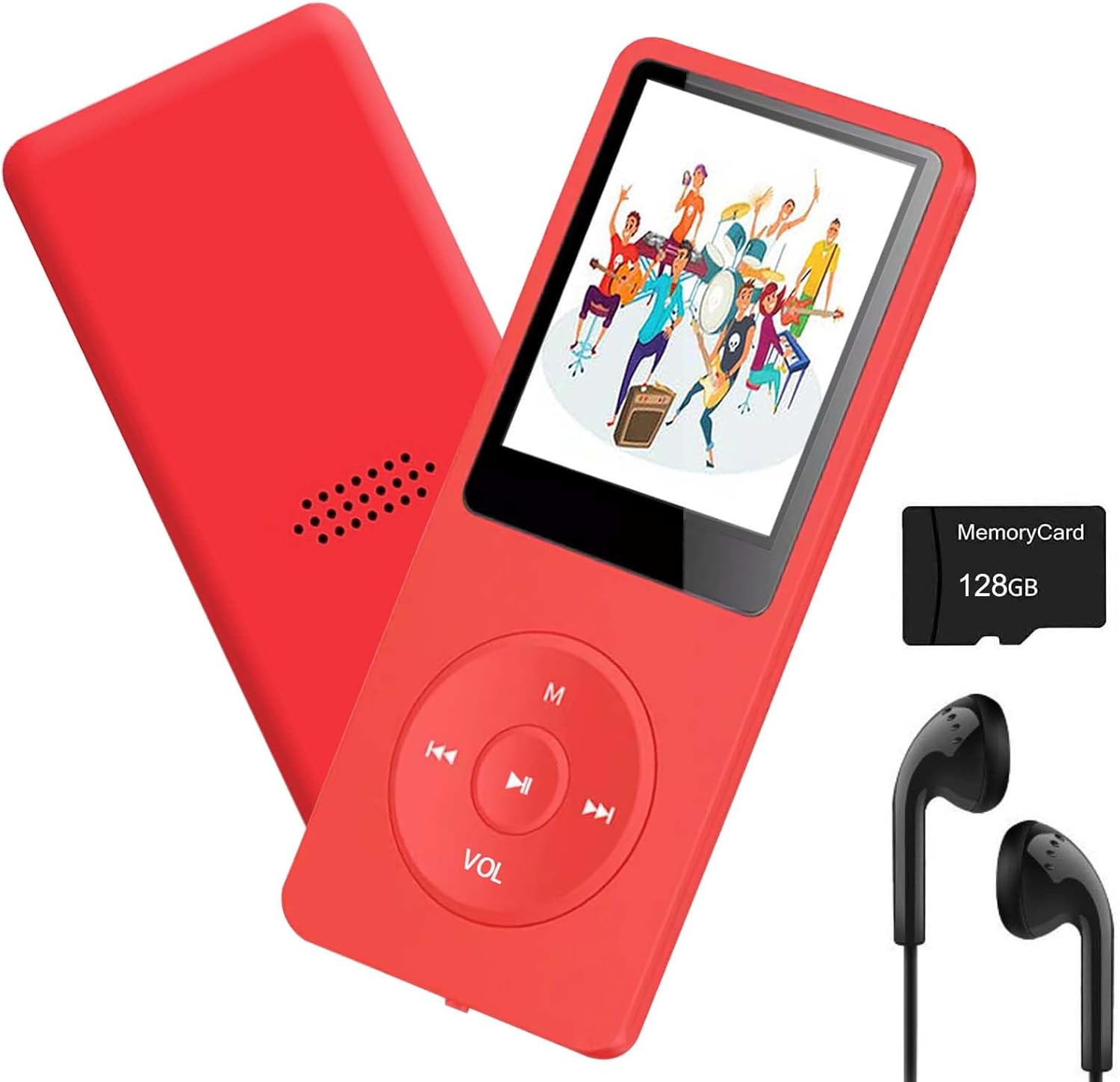 MP3 Player 128GB with Bluetooth 5.2 Portable HiFi Lossless Sound Mini Music Player Voice Recorder E-Book 1.8 inch HD Screen Built-in Speaker, Earphone Included MP3 Player 128GB with Bluetooth 5.2 Portable HiFi Lossless Sound Mini Music Player Voice Recorder E-Book 1.8 inch HD Screen Built-in Speaker, Earphone Included