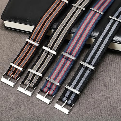 Correa de nailon de alta densidad de 20mm para Omega con hebilla de acero inoxidable robusta 4