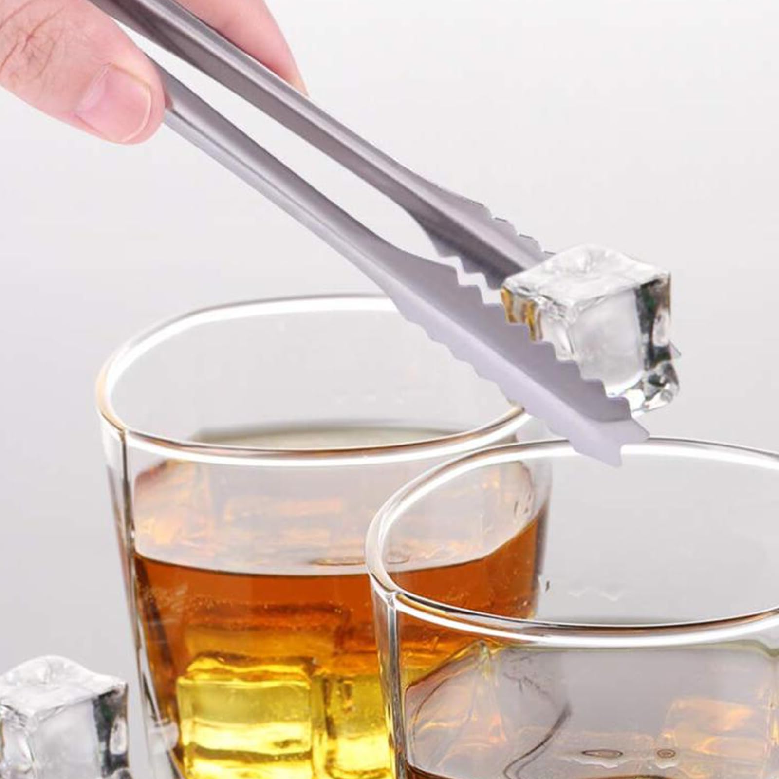 6 Pack Stainless Steel Ice Tongs Sugar Tongs Serving Tongs Small Kitchen Tongs for Party Coffee Kitchen,Sugar Cube Tongs - Image 3
