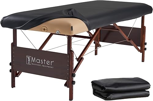 Master Massage Funda de protección rectangular universal de piel de vinilo sintético ultraduradera para mesa de masaje, protector de repuesto para