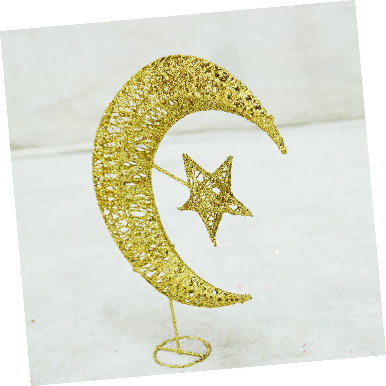 3pezzi Puntale Natalizio Stella Glitterato Luci Led Decorazione Per Per e Atmosfera Natalizia Riutilizzabile e Leggero