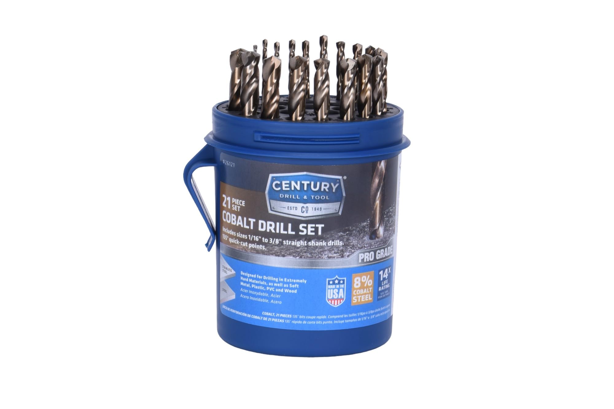 Foret cobalt 26121 Outil siècle pour réussir vos perçages de métal à l'atelier