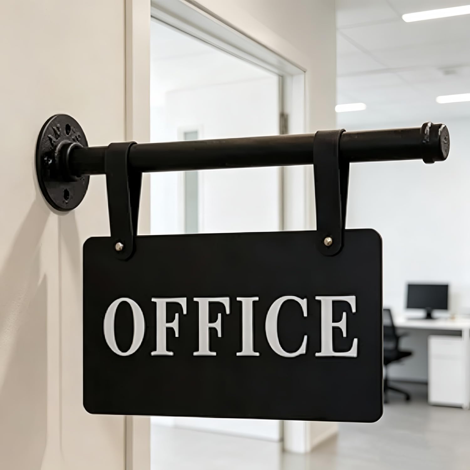 Photo 1 of MRodouu Office Sign Plaque with Bracket