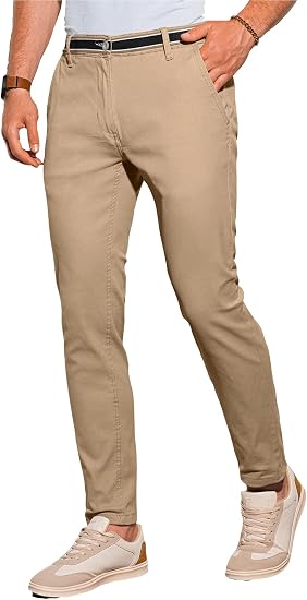 Ombre Men's Chinos Trousers Smart 