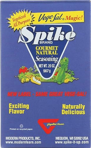 Modern Products Spike Gourmet - Condimento natural Vege Sal, caja, 20 onzas