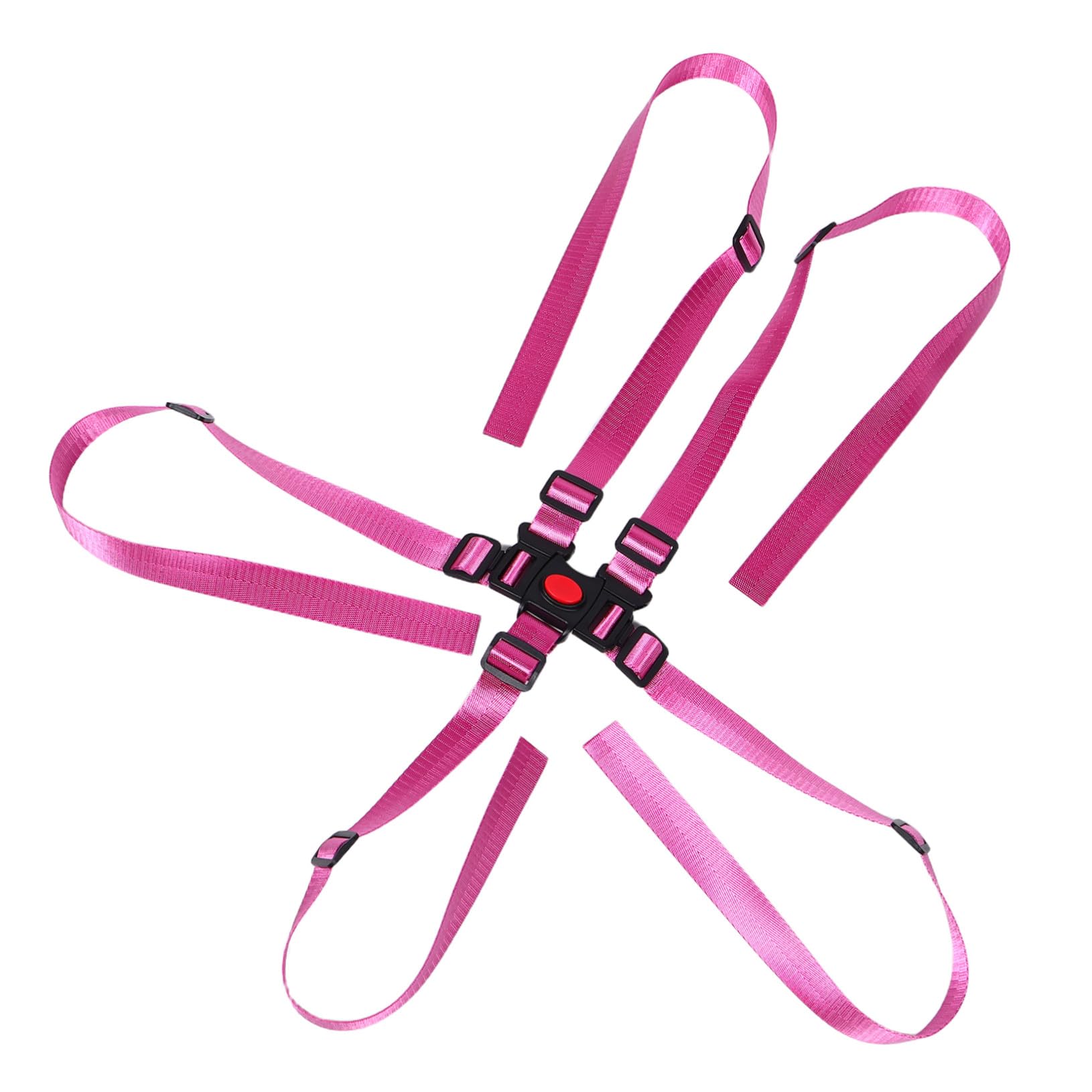 4 Piezas Correas para Silla Alta Ajustables con Arnés de Seguridad de Puntos para Cochecito y Silla Infantil Correas de Repuesto Duraderas y Resistentes para Protección