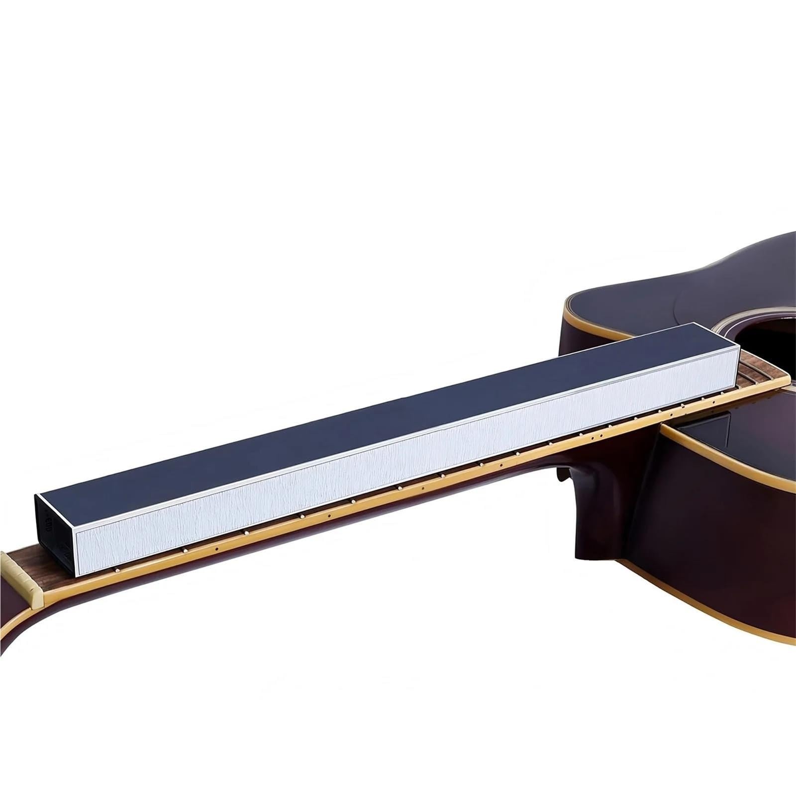 Narzędzia do gitar 16calowe Narzędzie Do Polerowania Progów Z 4 Papierami Ściernymi Naprawy Gryfu Gitary Basowej Stop Aluminium Trwałe