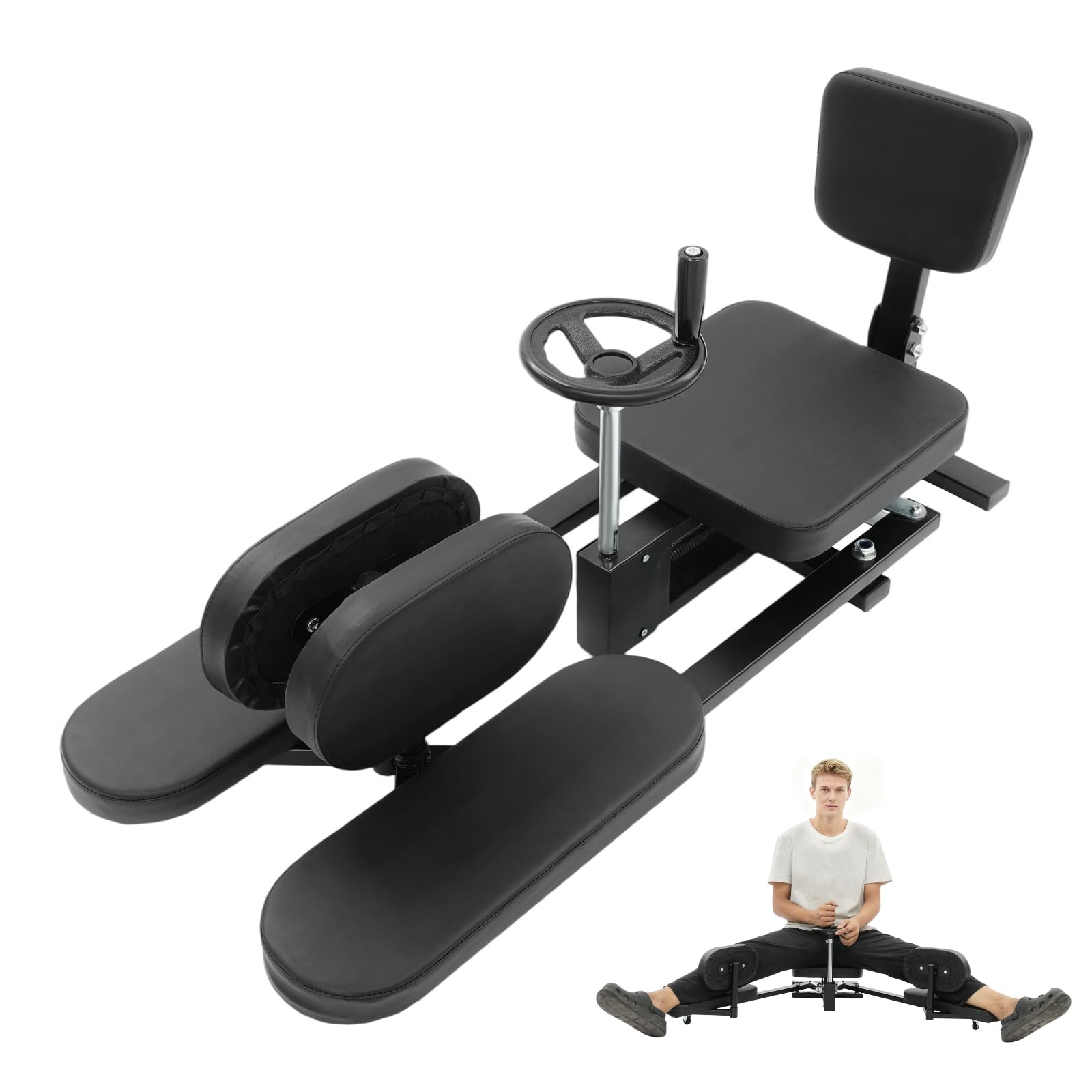 Professioneller Beinspreizer für Flexibilitätstraining, 180° Beinstreck-Trainer, Beinspaltmaschine für Tanz, Yoga und Kampfsport, Verstellbarer Leg Split Machine, Robust bis 100kg Ideal für Heim-Gym