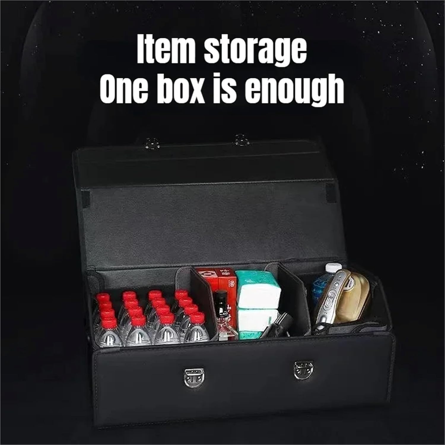 Car Trunk Organizer Car Trunk Organizer Organizers And Storage Suv Faux Leather Foldable Trunk(Purple Red,M-53x31x29)