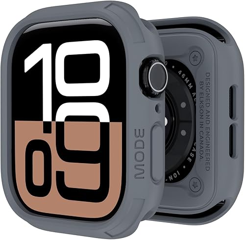 Miniatura 53 de elkson Compatible con Apple Watch 46mm Carcasa Bumper, Quattro Series Carcasa Resistente para Apple Watch y iWatch Series 11 10, Funda Protectora