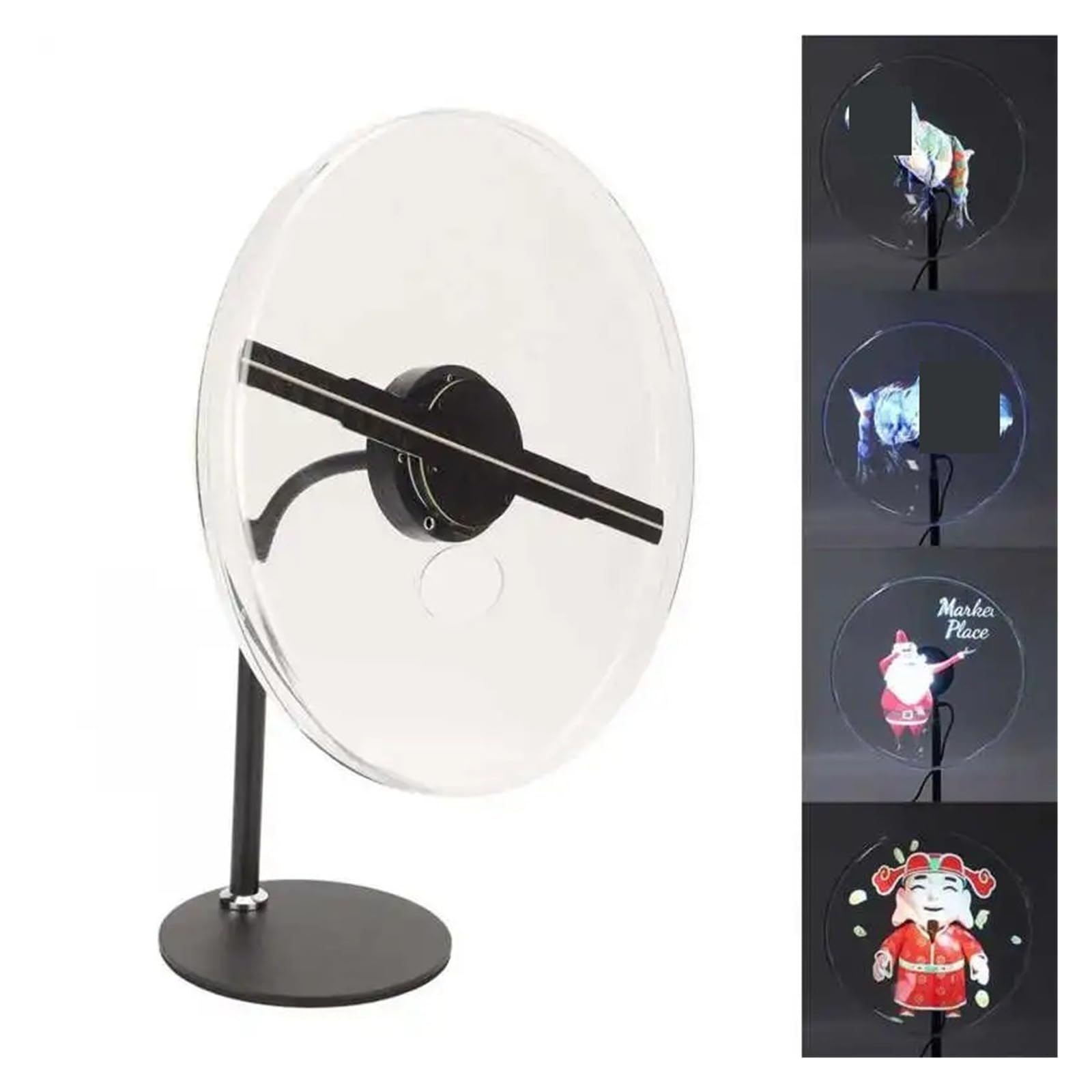 30CM 3D Hologram Fan, 176 stopni kąt widzenia Holograficzny projektor 256 LED koraliki wyświetlacz reklamowy dla sklepów biznesowych znaki Wszechstronna treść
