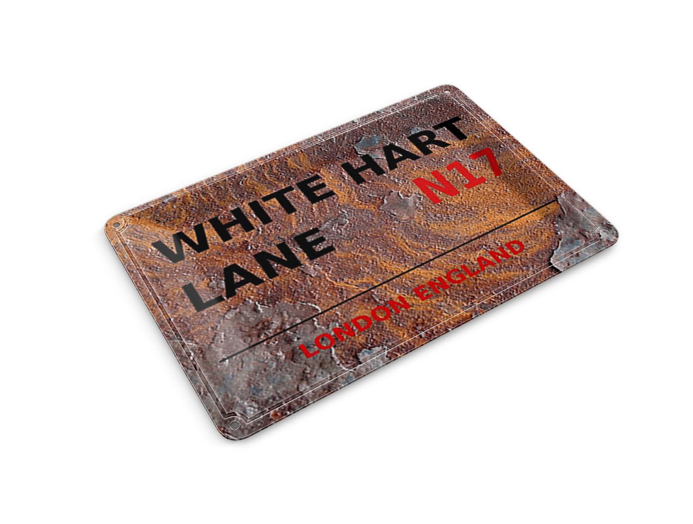 Femer Tin Postcard London 14 x 10 cm England White Hart Lane N17 Decorative Sign