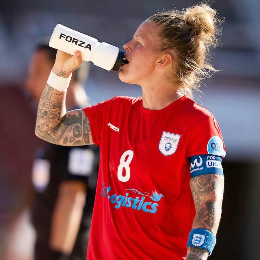 FORZA 750ml Sports Drink Water Bottles - BPA Free, Soft Squeeze Plastic - Packs Available (Pack of 96, Semi-Translucent)