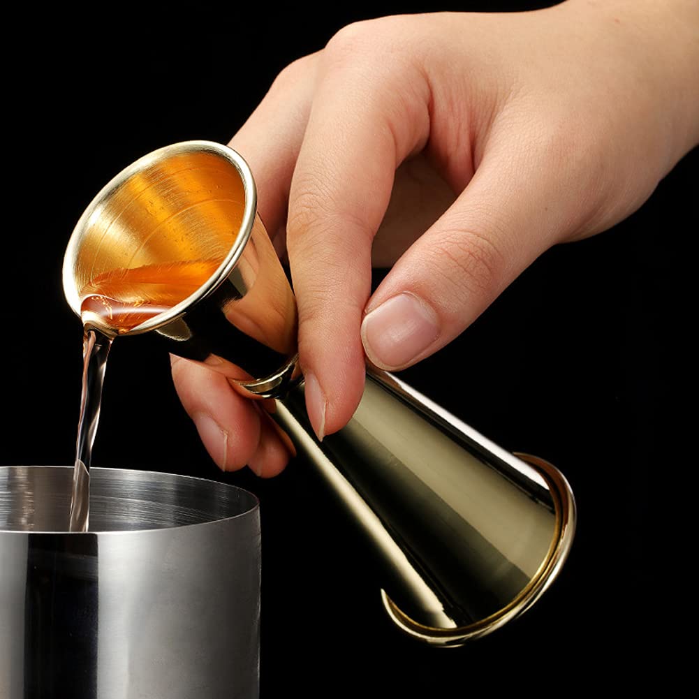 1 Pack Double Cocktail Jigger,Bar Jiggers with Measures(Rose gold) — Amazon image 7
