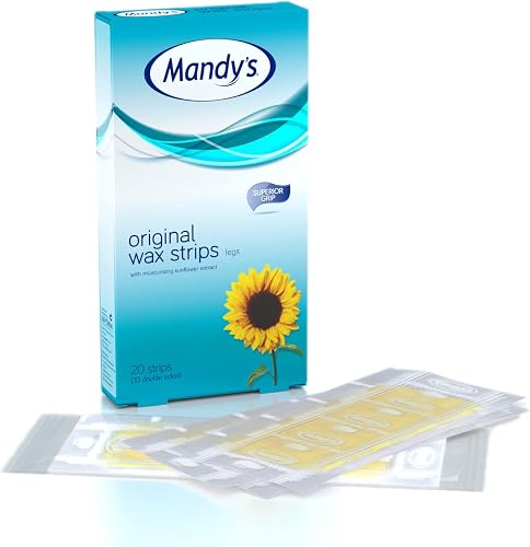 MANDY'S Original Wax Strips for Legs & Body - Pack of 20 Units
