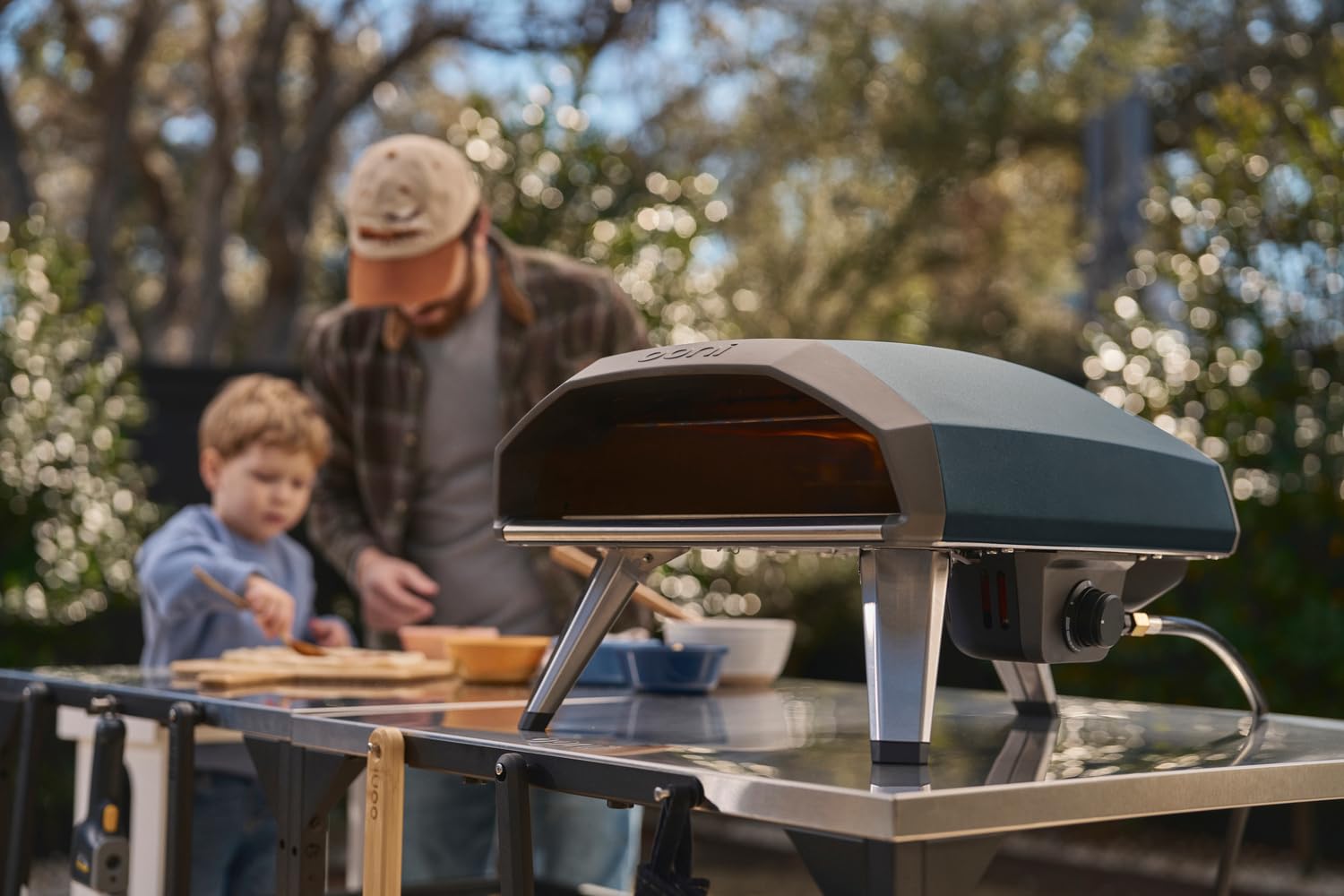 Ooni Koda 2 Horno de Pizza a Gas 14" – Azul Pizarra – Horno Para Pizza a Gas Portátil con Tecnología G2 – Compacto y Potente – Pizza Napolitana en 60 Segundos – Ooni Pizza Oven (37 mbar)