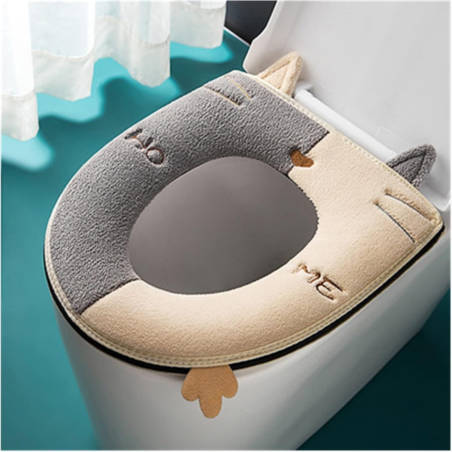 Warm Winter Toilet Seat Cover with Handle Universal Toilet Seat Bathroom Supplies