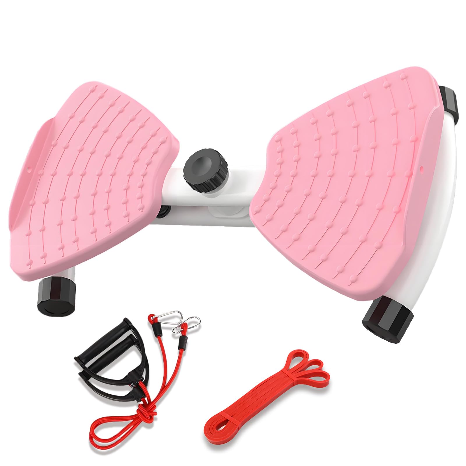 Waist Twisting Machine Board With Resistance Band - 350 Lbs Weight Capacity, 360° Rotating Waist Twister Noiseless Ab Twister Machine For Core Workout Abdominal Fat Loss