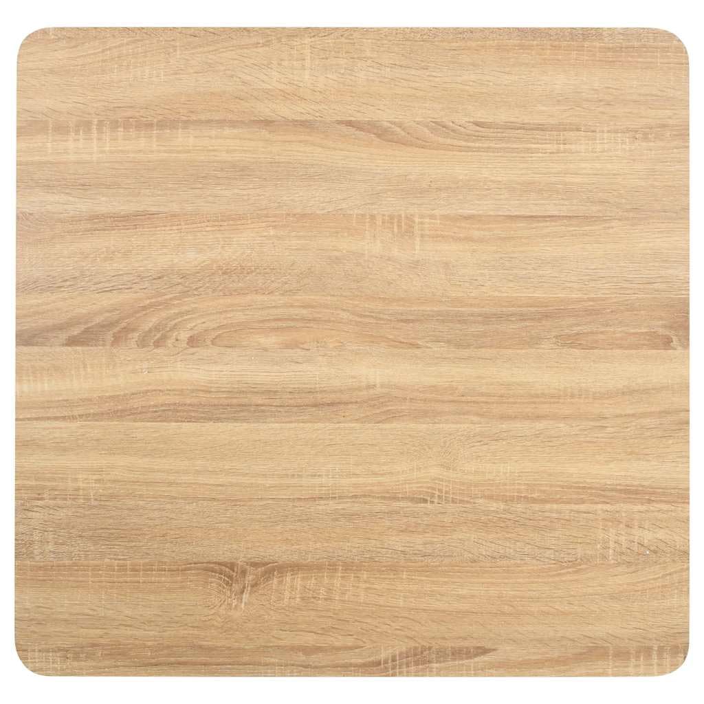 Stół bistro 80x80 cm MDF jasnobrązowy ze stalową nóżką
