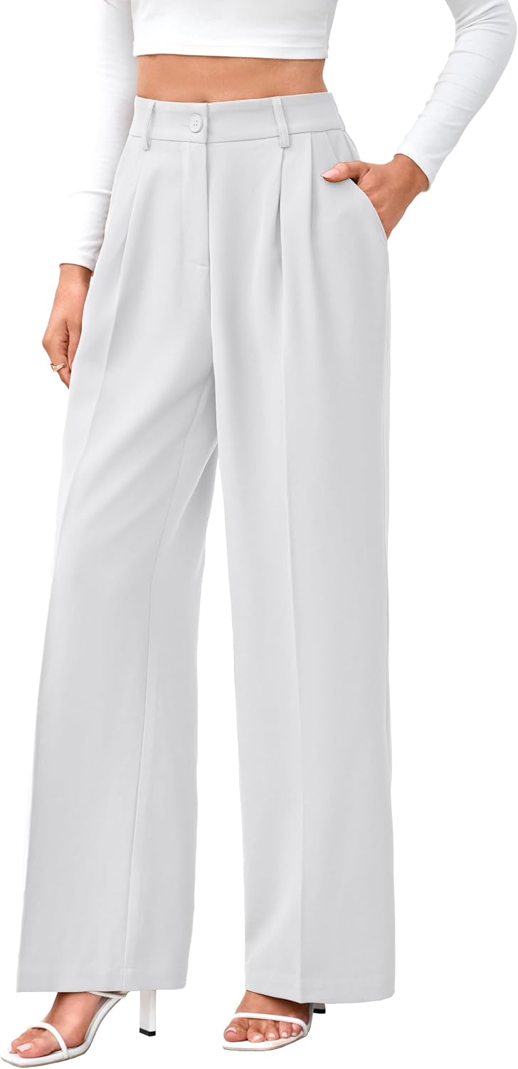  Wide Leg Dress Pants for Women Work Slacks Business Casual Outfits thumbnail