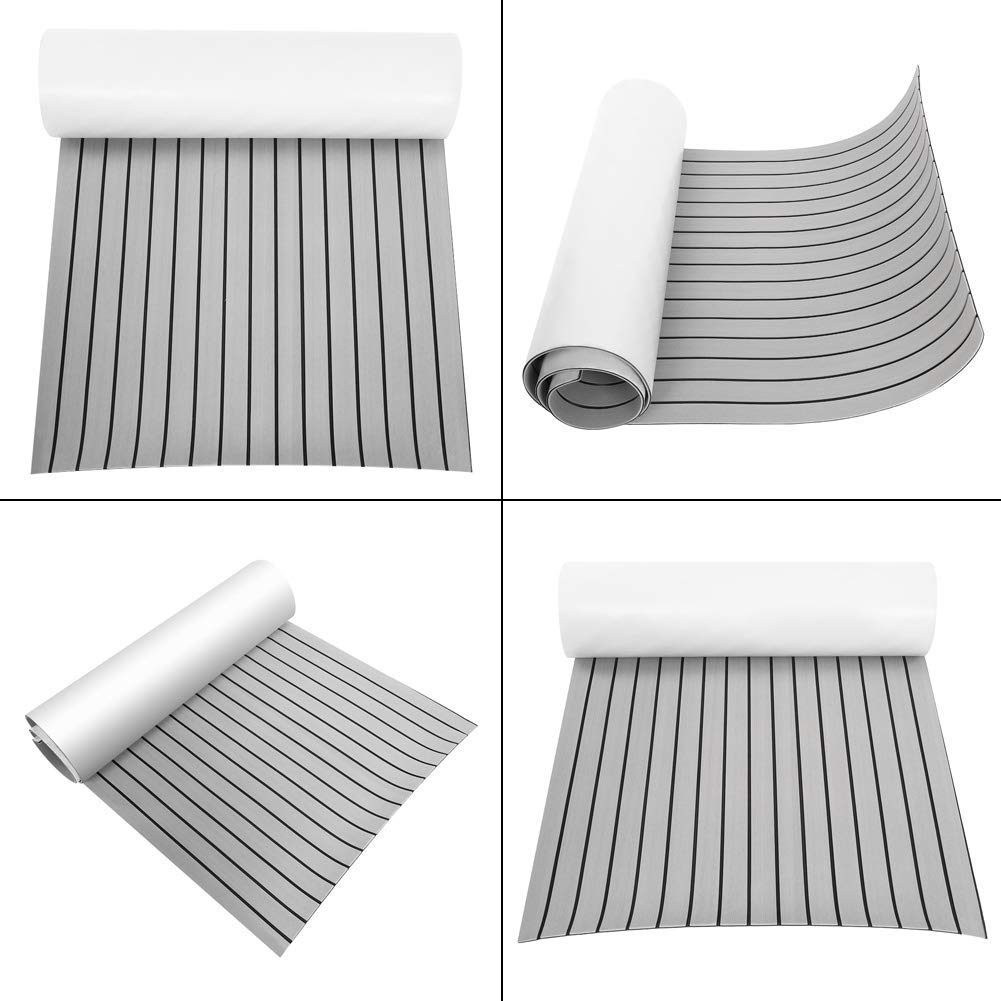 Alfombra de suelo marino antideslizante, panel decorativo de teca de espuma EVA, utilizada para Yate, VR, coche, decoración de barco, fácil de limpiar