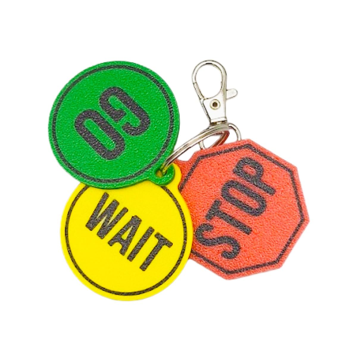 SIGNKRAFT3D Traffic Light Communication Keychain | Stop, Wait, Go Visual Aid for Autism & ADHD | Tool for Autism Friends SEN School and Education Equipment Zones Of Regulation
