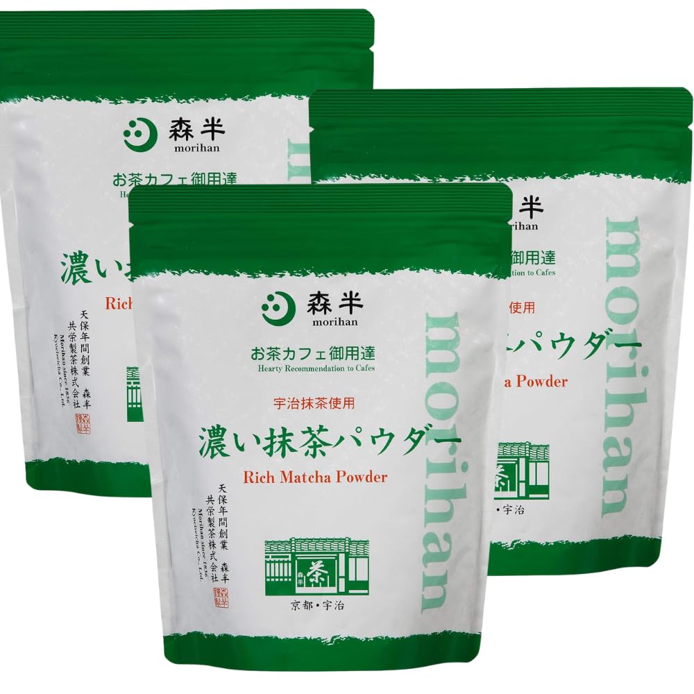 森半 濃い抹茶パウダー 500g ×6袋 Amazon.co.jp: 森半 業務用 濃い抹茶パウダー 500g 3袋セット