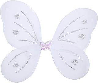 Royals Fairy Butterfly Wings Costume for Baby Girl (White)