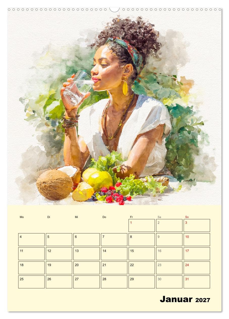 Zeit für Mich. Inspiration für kleine Fluchten und Pausen (hochwertiger Premium Wandkalender 2027 DIN A2 hoch), Kunstdruck in Hochglanz: Aquarelle von ... vom Alltag nehmen (CALVENDO Menschen)