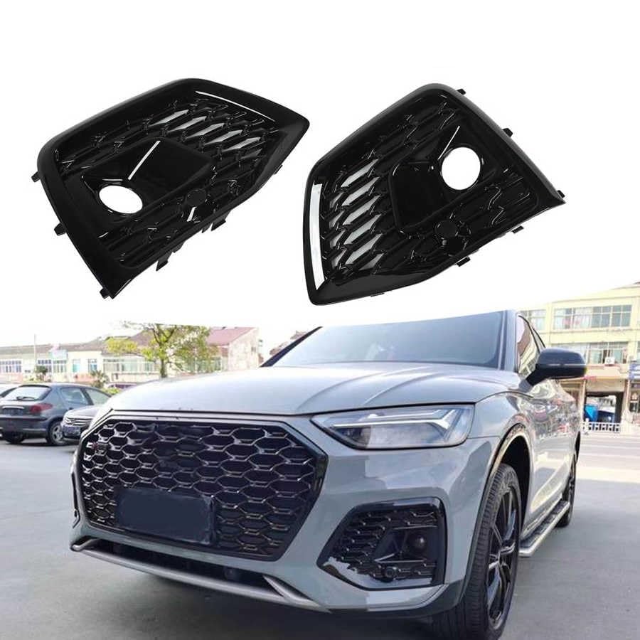 Für AUDI Q5 8R 2008-2012 2x Vorne Gitter Blende Stoßstange