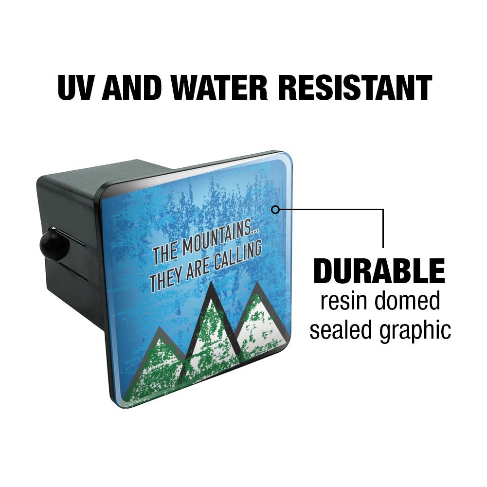 GRAPHICS & MORE The Mountains They are Calling Hiking Nature Tow Trailer Hitch Cover Plug Insert 2