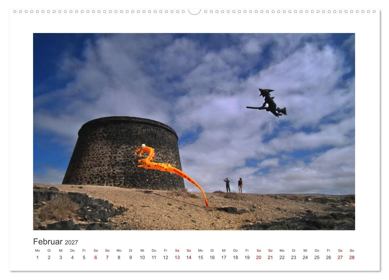 CALVENDO - Fuerteventura - Bildschön (Wandkalender 2027 DIN A2 quer), Monatskalender: Eine Reise vom Norden in den Süden der Insel.