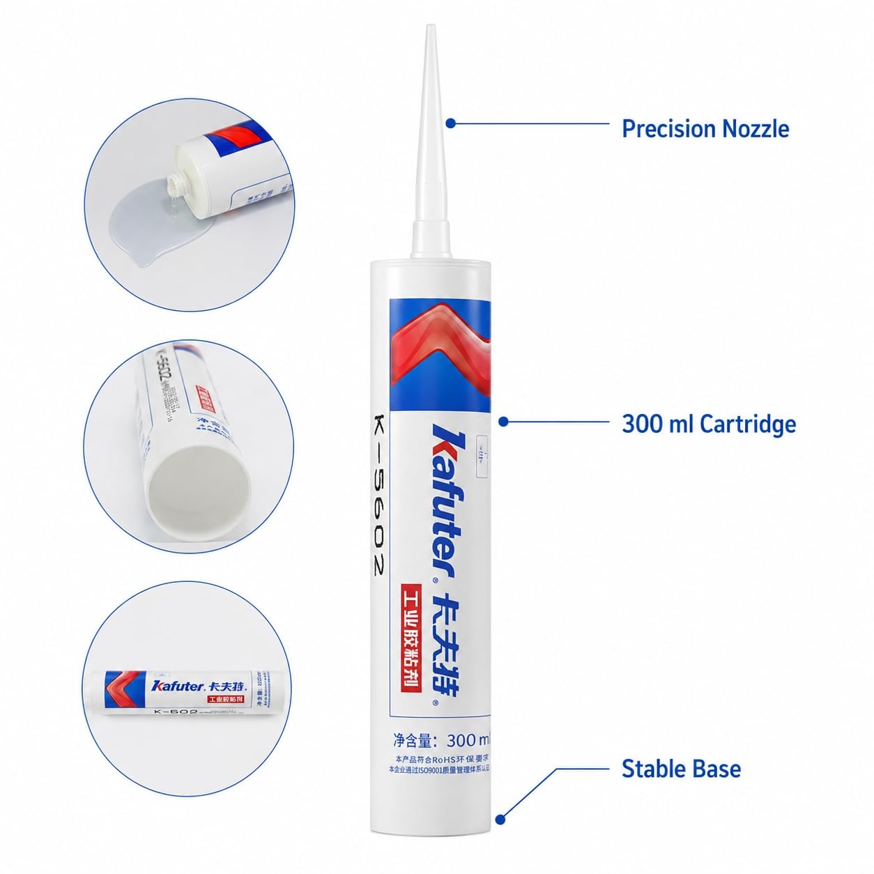 VIDOO 300ml Adhesivo Silicona Capa Fina Impermeable Resistente Al Clima