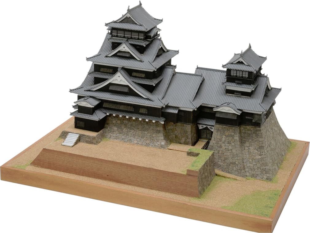 Woody Joe 1/150 Kumamoto Castle Wooden Model Building Kit (Building)