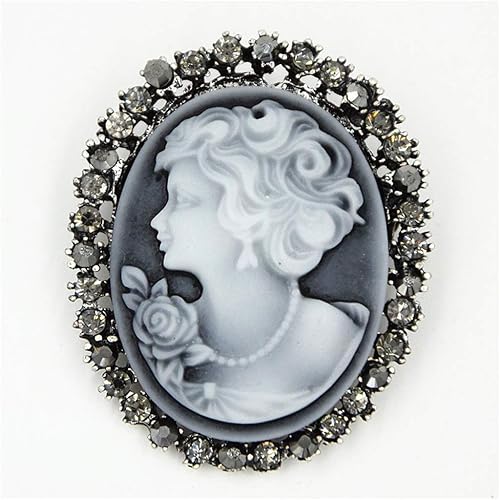 New Party Lady Vintage Victorian Design Cameo Bronze Brooch Pin Brooch For Men