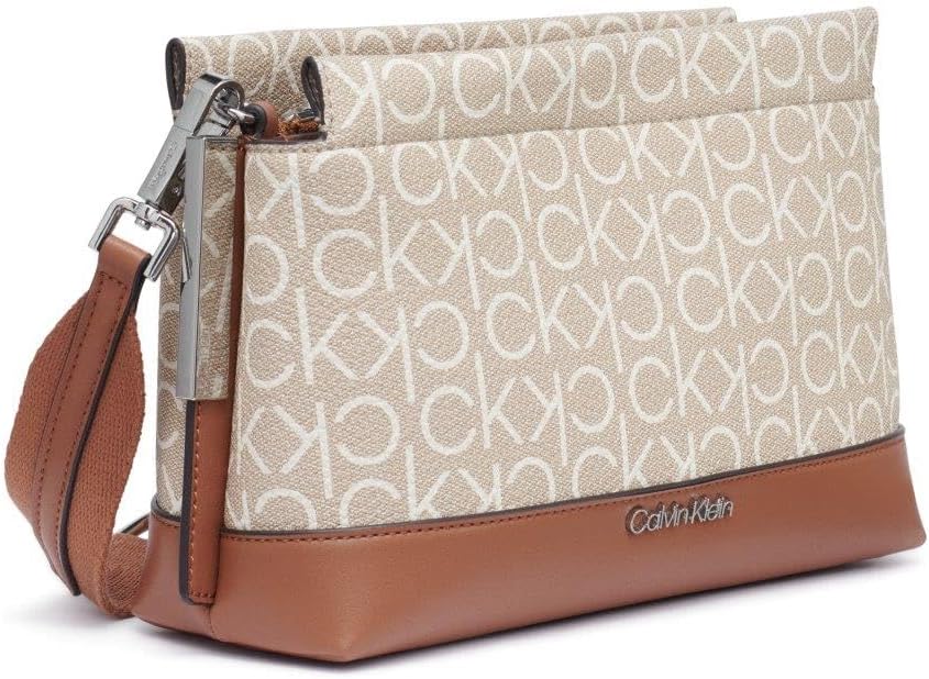 Calvin Klein womens Bianca Triple Compartment Crossbody - Image 6