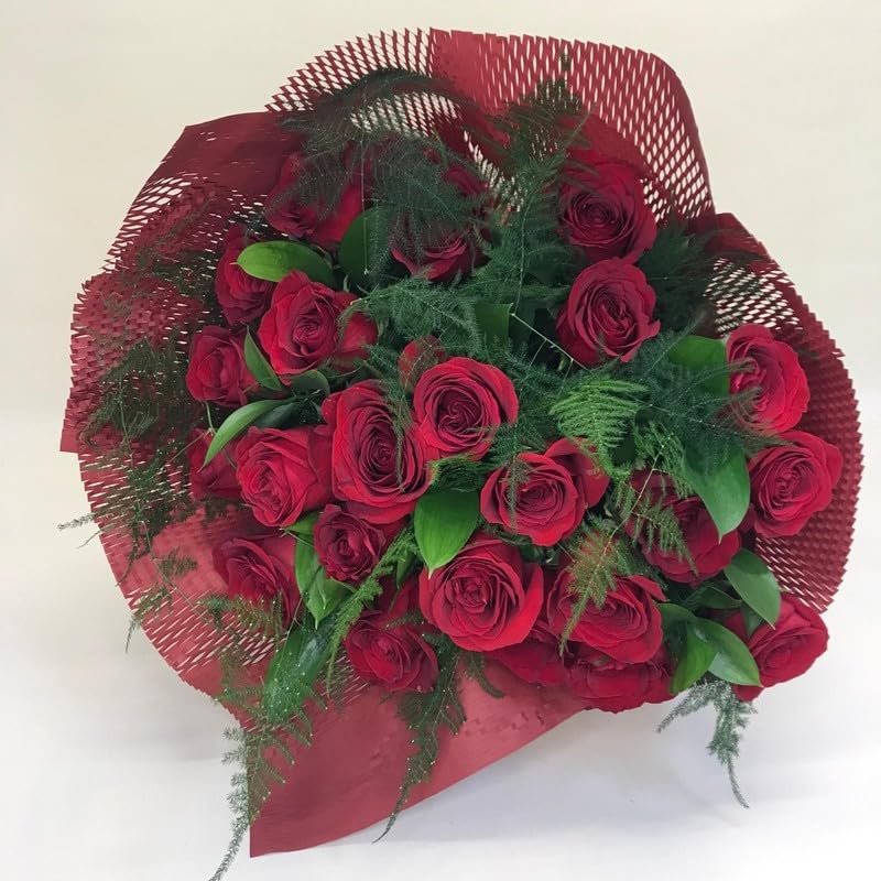 Ramo 24 Rosas Naturales Rojas. PORTES GRATIS.